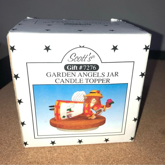5/$25 Scott’s Garden Angel Jar Candle Topper In Box New - Picture 3 of 4